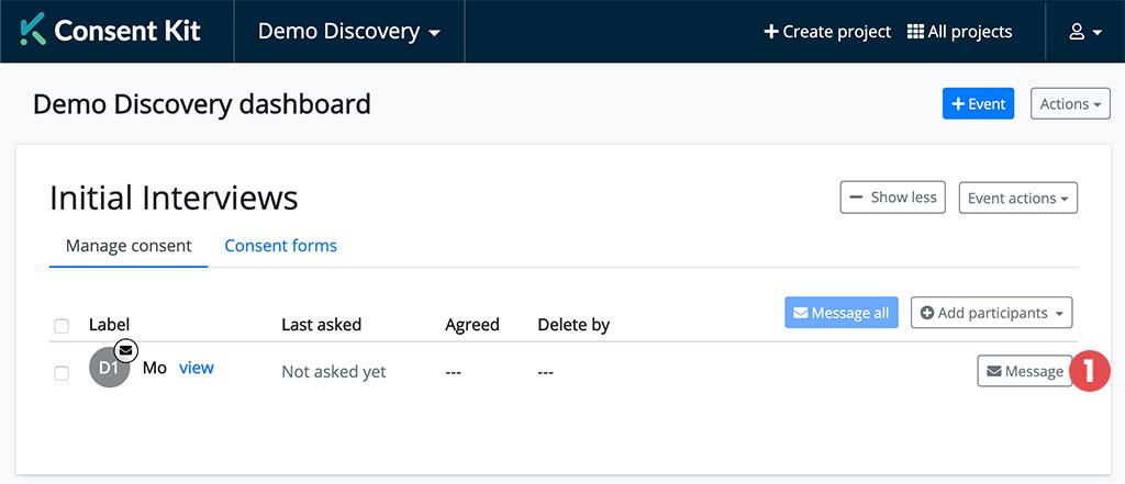 Share for review, step 1